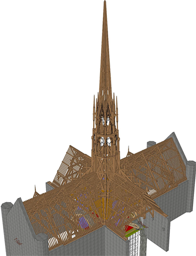 visuel 3D cathédrale Notre Dame de Paris